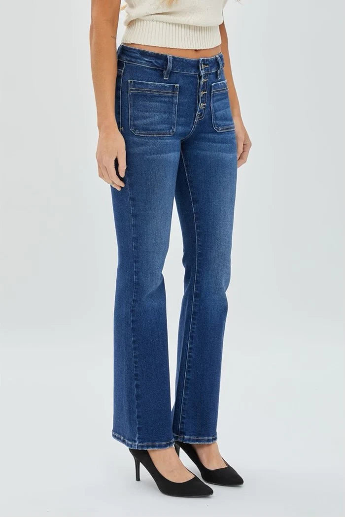 Button Fly Front Pocket Jean