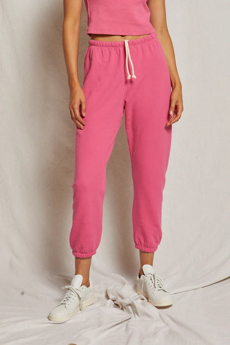 Johnny French Terry East Sweatpant In Peony
