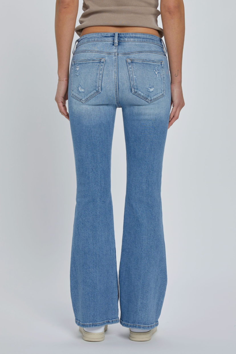 Low-Rise Flare Jean