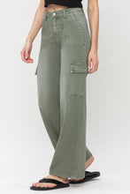 Load image into Gallery viewer, Cargo Olive Utility Jean