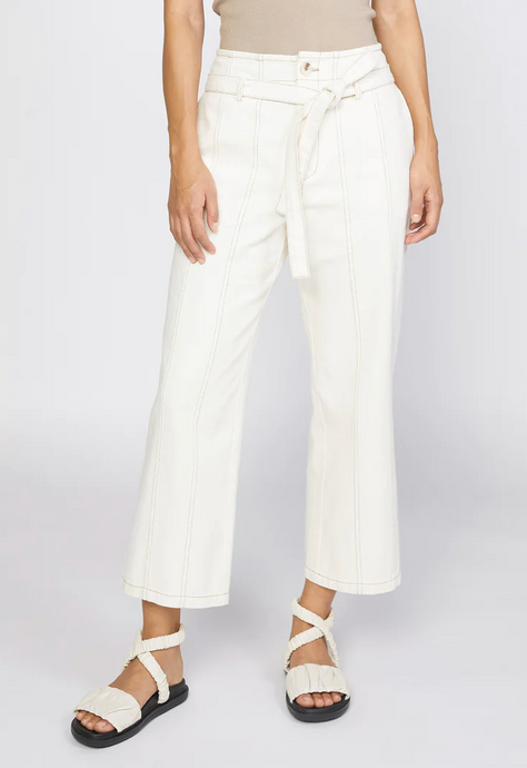 Belted Straight Leg Pant